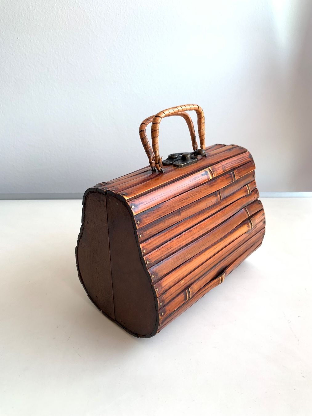 Borse da donna: Super süsse einzigartige Holz/Bambus-Handtasche – Nuovo (secondo la descrizione) da Baden venduto da JellyMonster 1