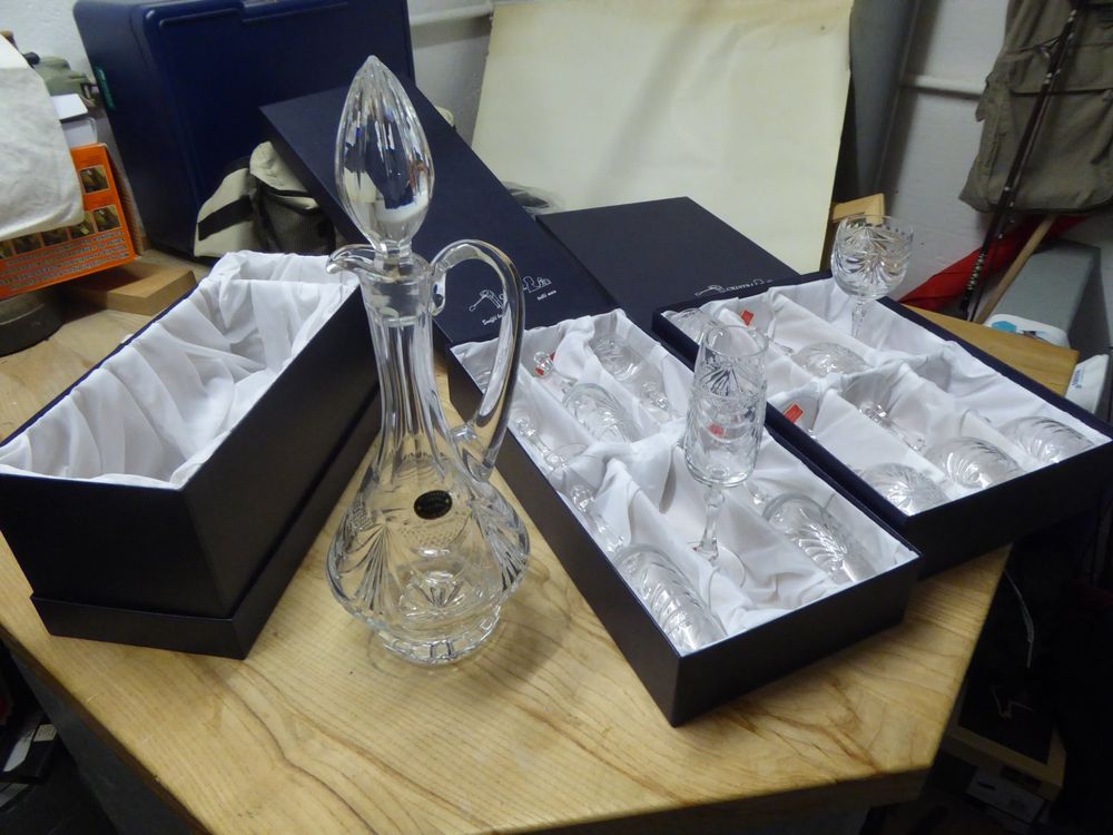 WOMA Set Regalo Whisky: Caraffa E 4 Bicchieri In Cristallo, 5 Pezzi, Elegante E Infrangibile
