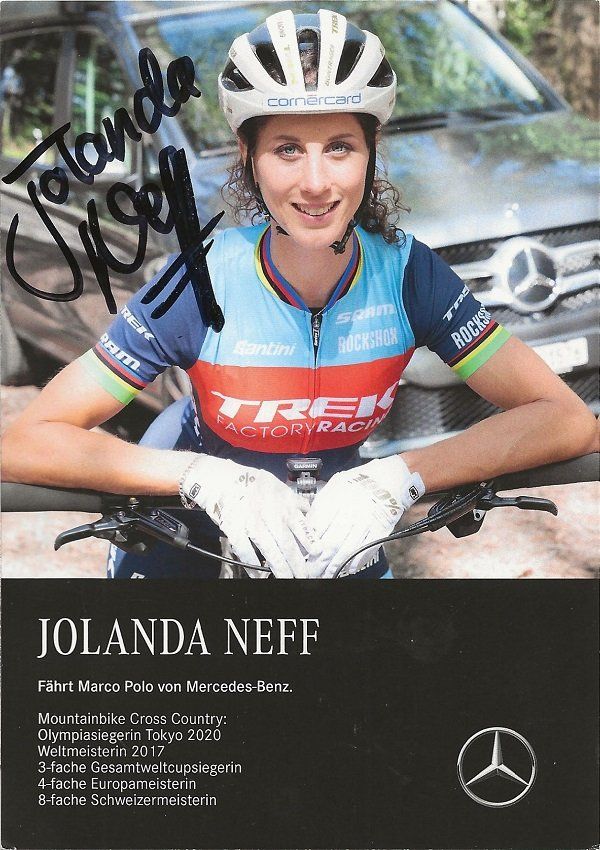 Autografi: Autogrammkarte Jolanda Neff Mercedes – Usato da Solothurn venduto da F1shop1