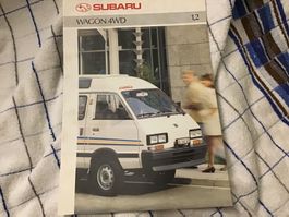 Subaru Wagon 4WD Verkaufsprospekt 1991