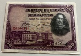 Spanien 50 Pesetas 1928