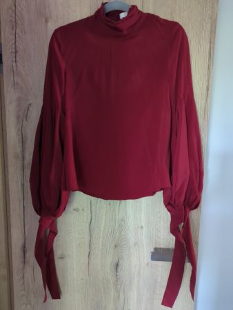 Elegante Bluse aus Seidenmischung/Gr S