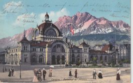 CH 231 Luzern, Bahhof und Pilatus, ≈ 1910
