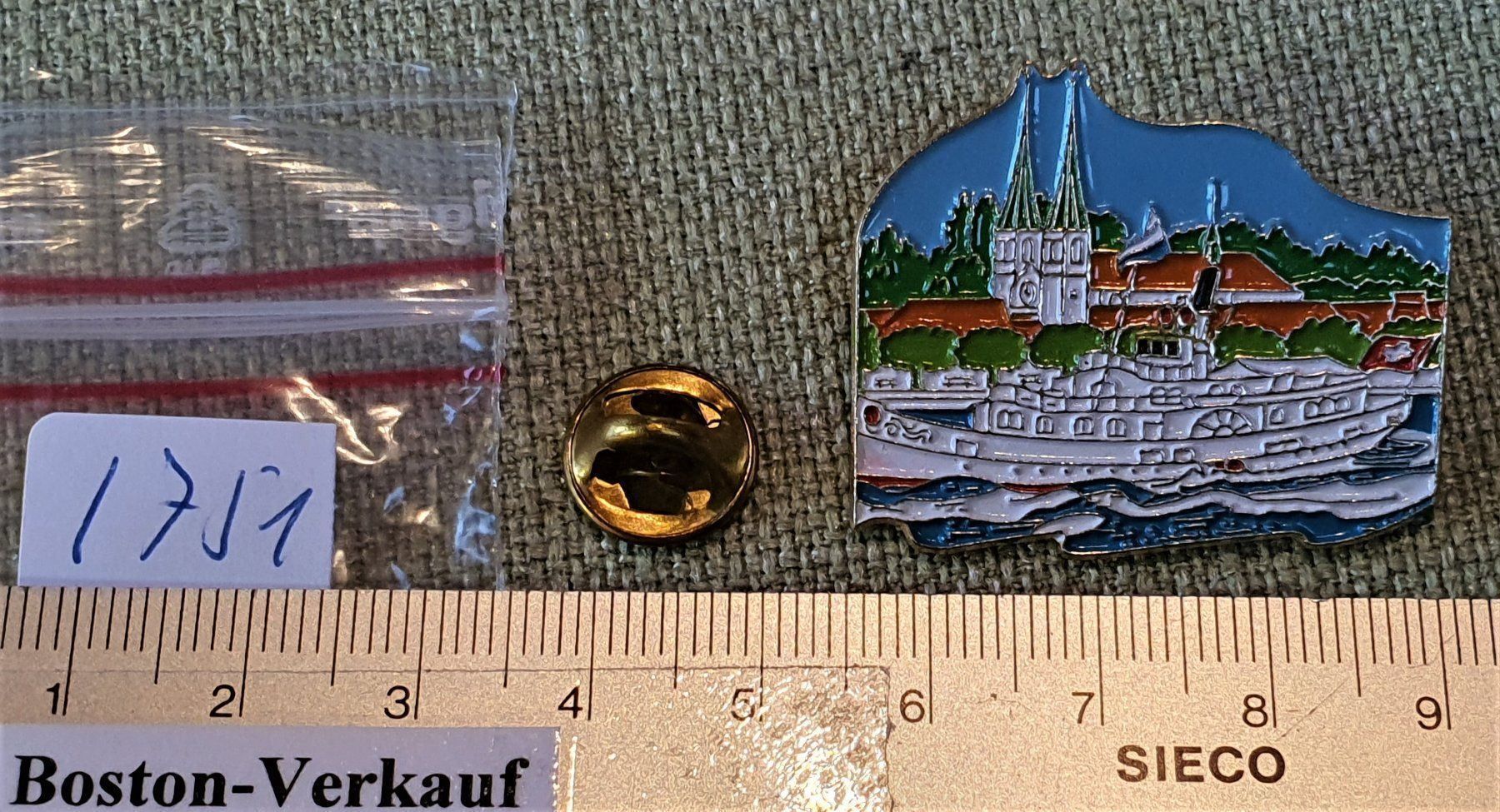 Placchette & Badge: I751 - Kunst Pin Simone Erni - Luzern – Usato da Reinach BL venduto da Boston-Verkauf 2