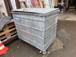 800 l Verwo Kehricht Container verzinkt mit Rollen gebraucht