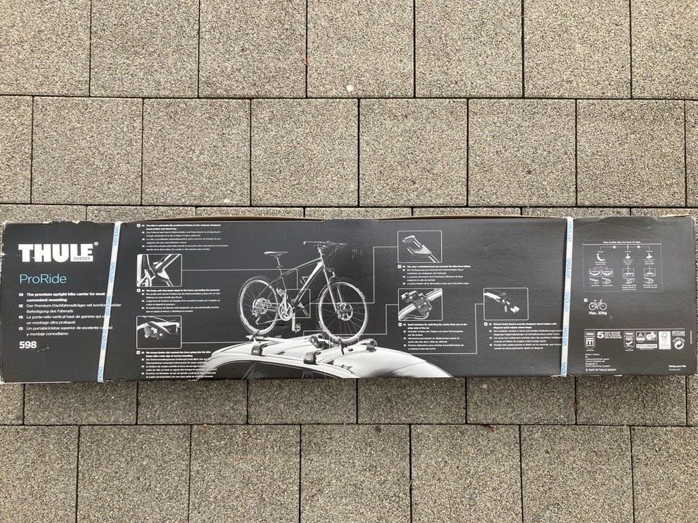 Thule ProRide 598 Fahrrad-Dachträger schwarz/aluminium, neue (Neu und ...