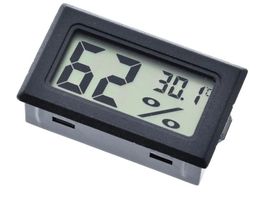 digitales Hygrometer plus Thermometer SCHWARZ