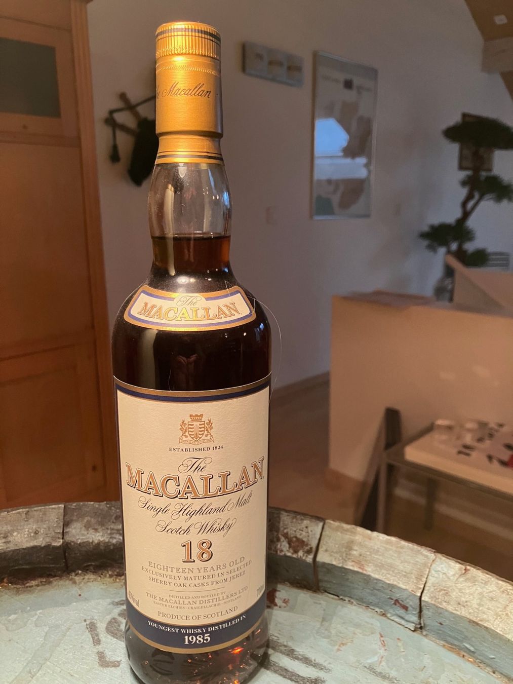 Macallan Bevande alcoliche: Macallan 18 Years 1985 Sherry – Nuovo e nell'imballaggio originale da Aarwangen venduto da concorde58 1