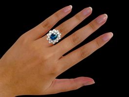 WASSNER, Thalwil, Saphir - Diamant - Ring