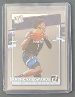 NBA Anthony Edwards 2020 Clearly Donruss Acetate Rookie Card