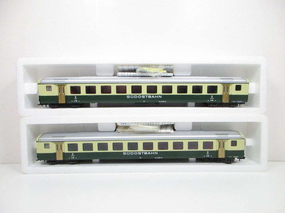 Roco H0 4239C SÜDOSTBAHN 2xSchnellzugwagen 2. Klasse B 218 (Gebraucht ...
