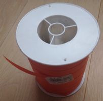 Geschenkband 741609 10mm x 250m rotorange, Zierband, Basteln
