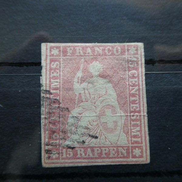 Alle Briefmarken: STRUBEL° 24 Aa  Kat. Fr. 800.-   siehe Bilder – Gebraucht aus Egliswil von Trens01