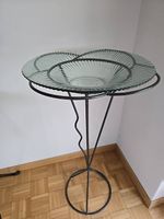 Dekorative Stehschale Glas/Metall Sommer Deko  45cm