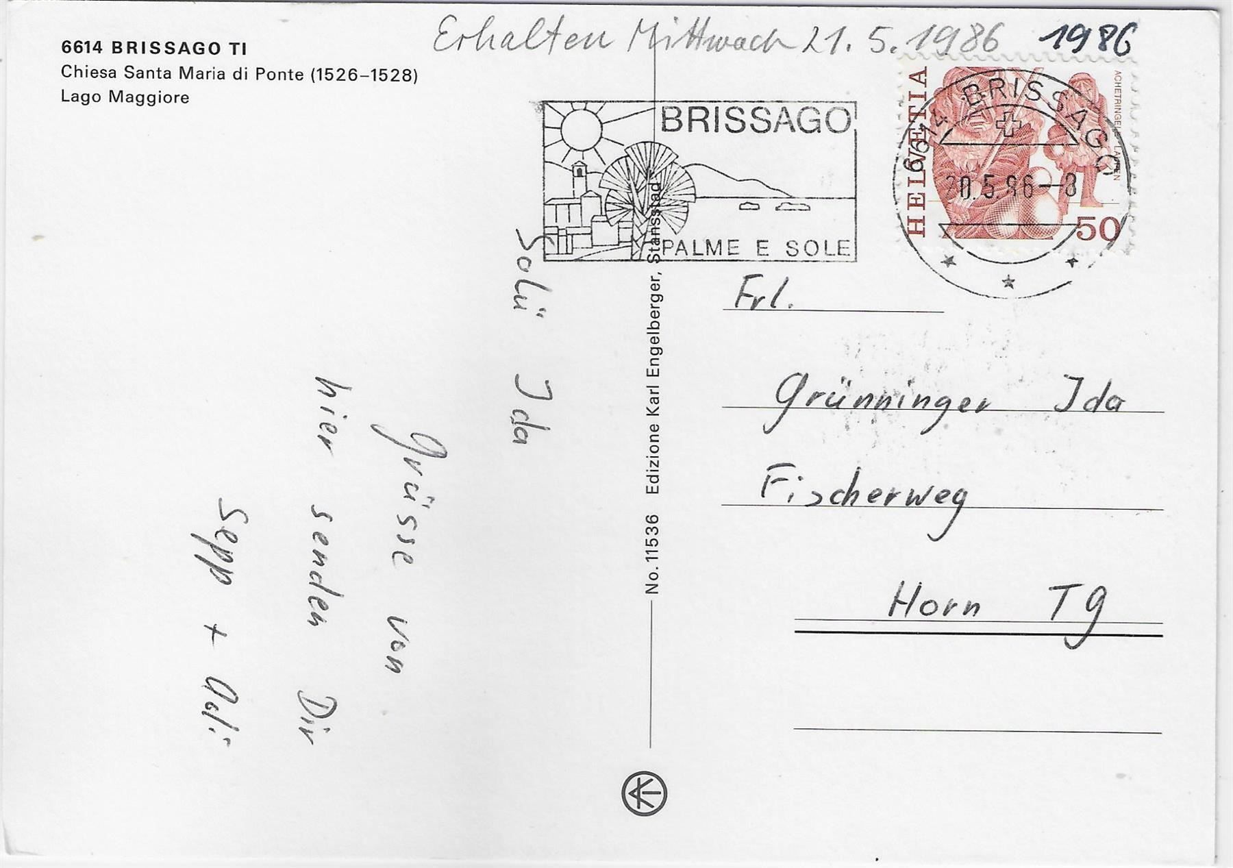 Cartoline postali: Brissago - Lago Maggiore TI - Multiview – Antico da Ettingen venduto da Kartenplanet 1