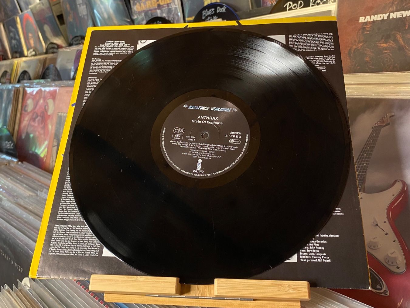 Dischi in vinile: ANTHRAX - STATE OF EUPHORIA...OG EU 1988...VG/VG+ – Usato da Gals venduto da Diskopatshop 4