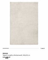 Teppich ÄRENDE Langflor 160x230, beige, Zustand gut