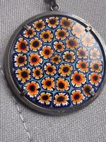 vintage Murano 4,5 cm, argent 925, chaîne (72cm)  italienne