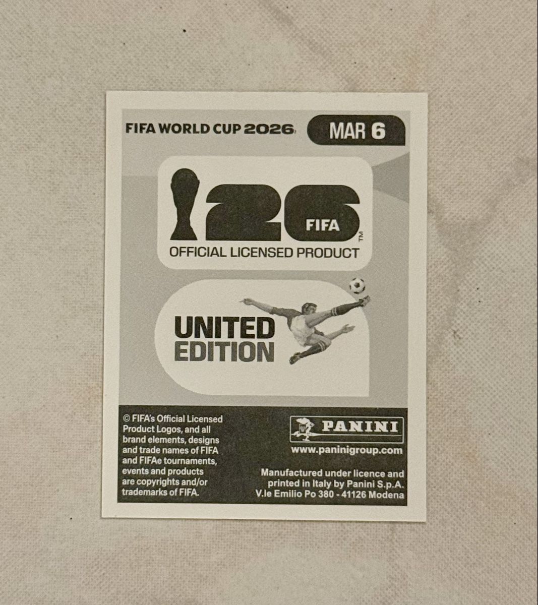 Panini Cartes à collectionner: Panini WM 2026!!! MAR 6 – Neuf (Voir description) à Oberentfelden par NunoLouro 1