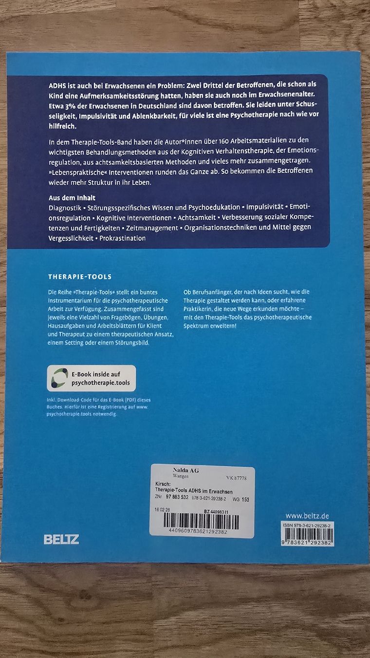 Libri: Buch ADHS im Erwachsenenalter – Nuovo (secondo la descrizione) da Rupperswil venduto da Bella_ 1