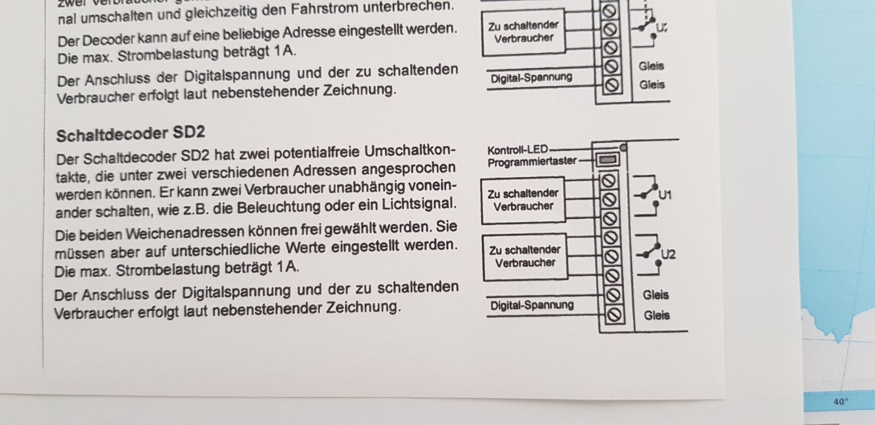 Uhlenbrock Modellini di ferrovie: Set von 4 Uhlenbrock Schaltdecodern SD2 67 600 – Usato da Obfelden venduto da wanderfredy 1