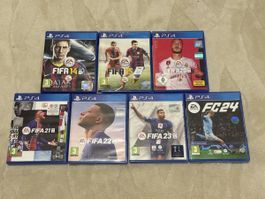 7 Spiele FIFA PS4 Konvolut FIFA 14 bis FC 24 gebraucht