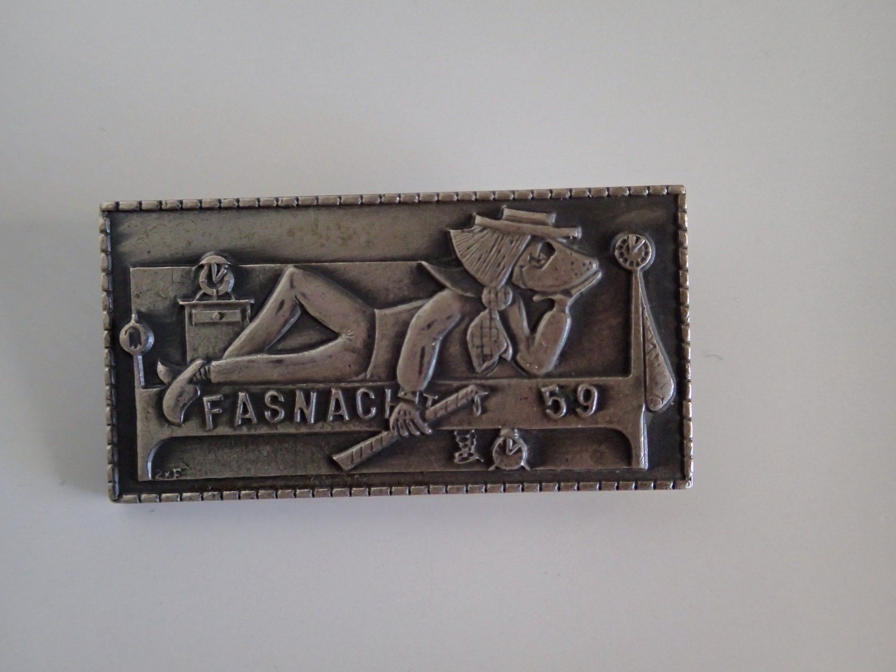 Basler Placchette & Badge: Blaggedde  SILBER 1959 – Usato da Allschwil venduto da Salus17