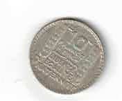 Frankreich 10 Francs  1934 Silber