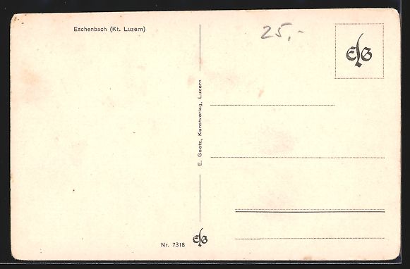 Cartoline postali: AK Eschenbach, Ortsansicht bei Tag – Usato da Berlin venduto da bartko-reher 1