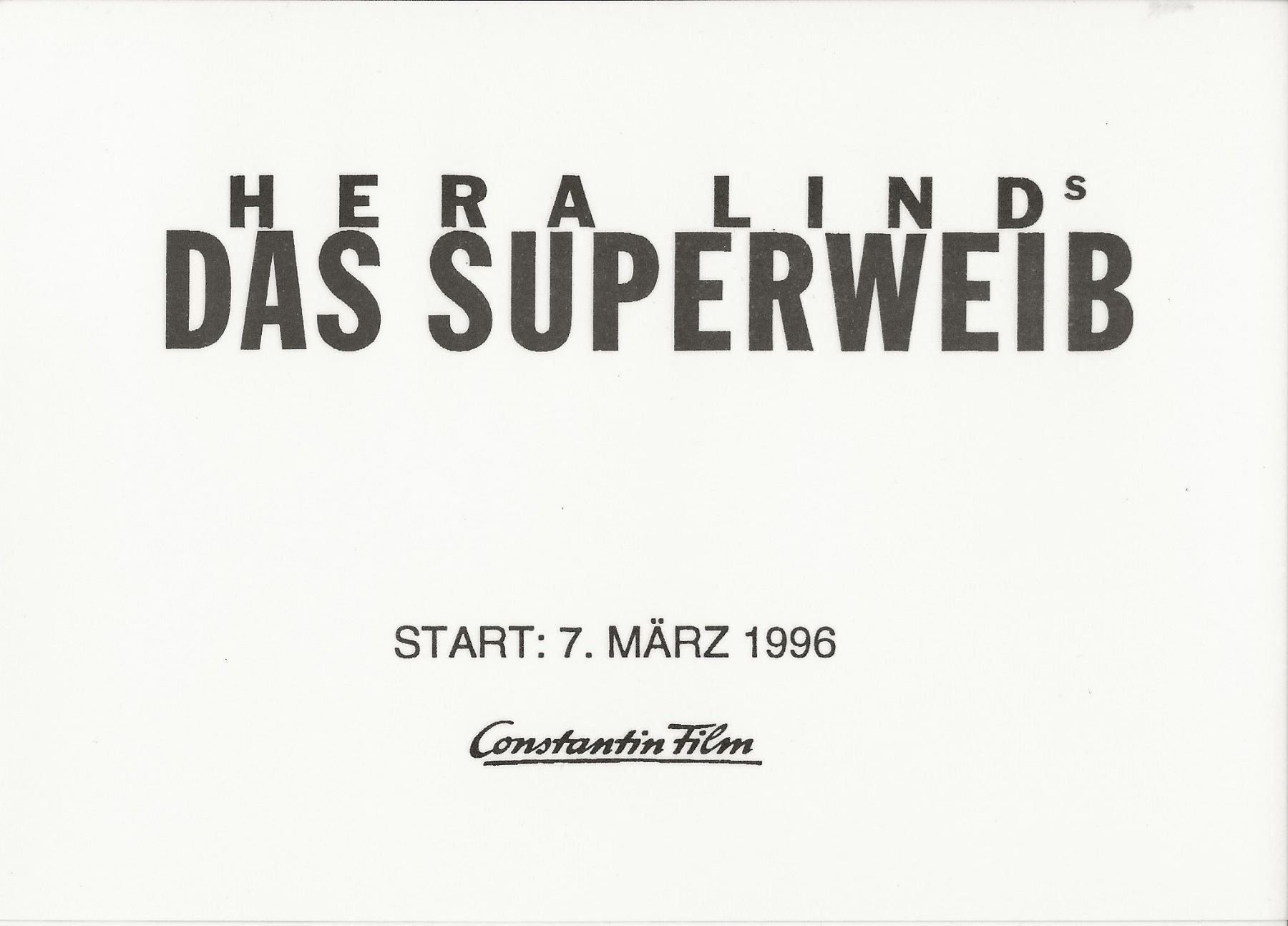 Poster & Bilder: Veronica Ferres, Film, Das Superweib – Gebraucht aus Frauenfeld von Merk52 1