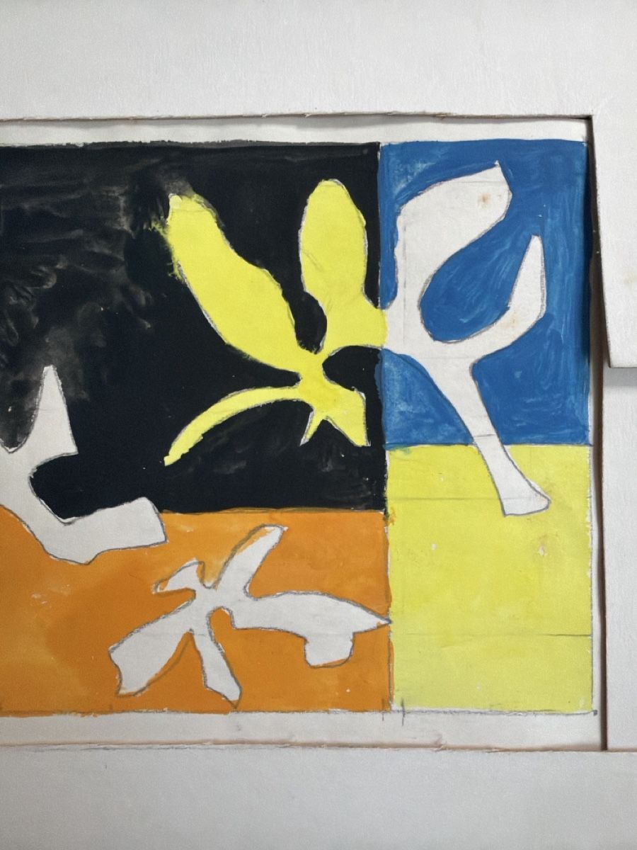Dipinti: Gouache projet Raymond Abner, Paris 1972 – Usato da Choulex venduto da collectart 3