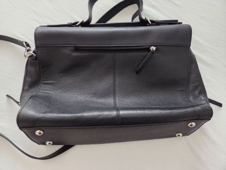 Schwarze Lederhandtasche von Navyboot