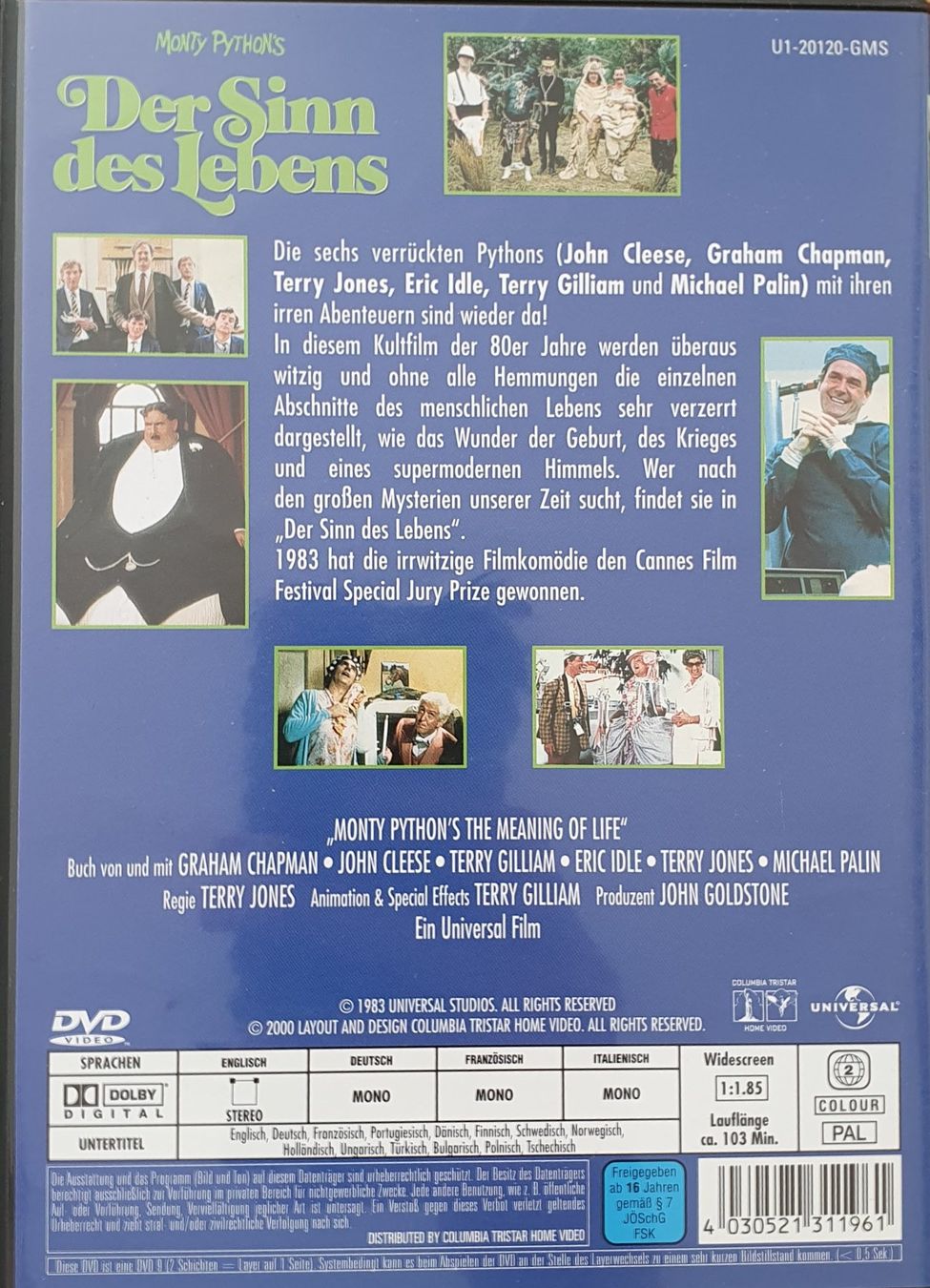 Tutti i DVDs: Monty Python's Der Sinn des Lebens DVD inkl. VERSAND – Usato da Meinisberg venduto da Steiner31 1