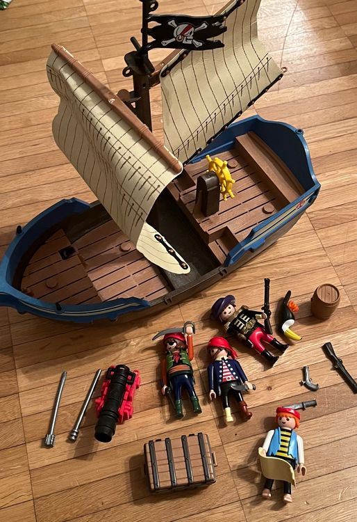 Playmobil 3174 Figur Kapitän Pirat Besatzung Offizier Boot Schoner Segelboot