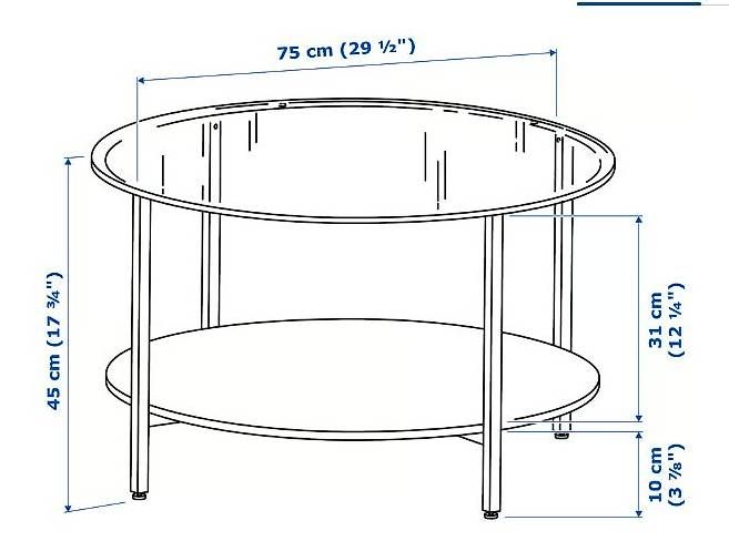 Tavoli: Couchtisch schwarzbraun/Glas 75 cm – Usato da Kaisten venduto da kac_8gpl 1