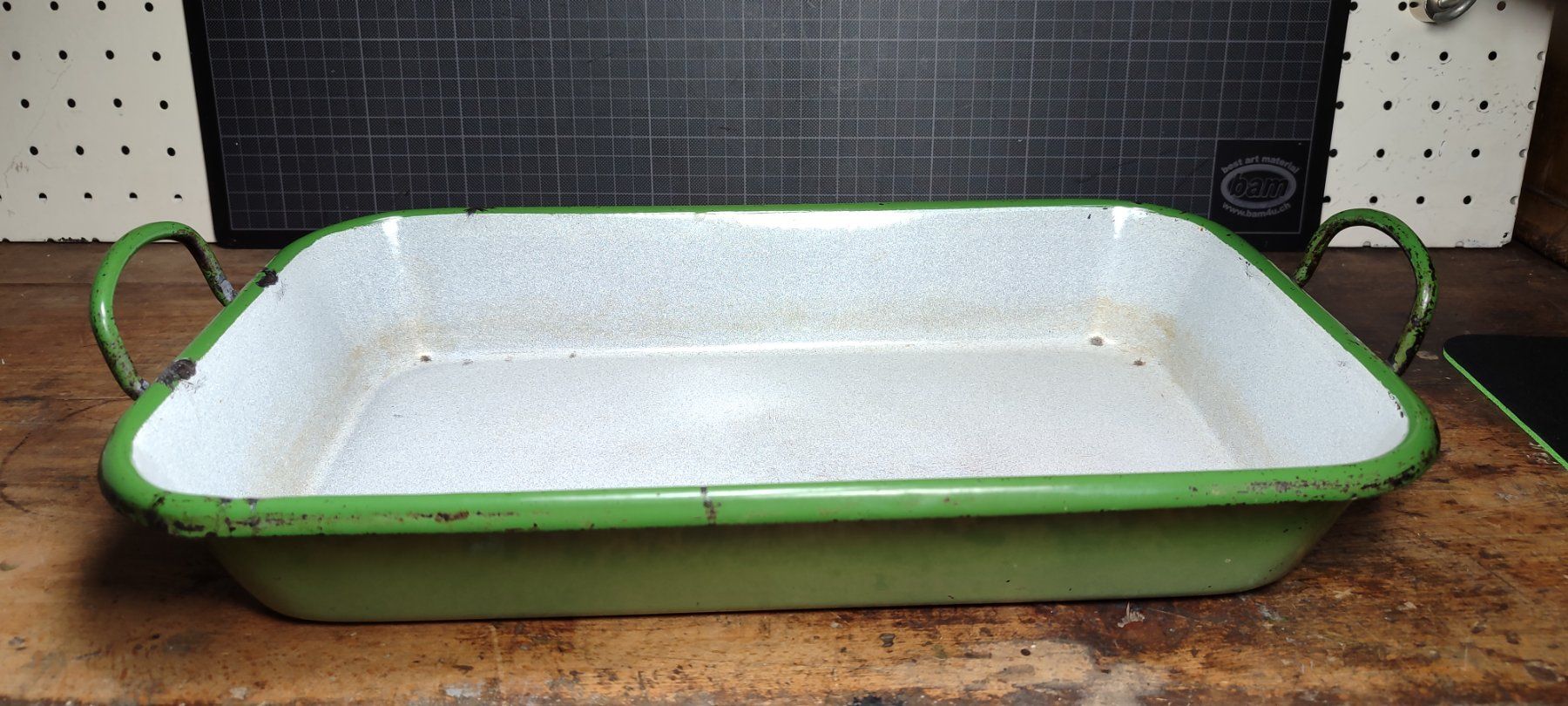 Backformen: Wunderschöne alte Auflaufform emailiert – Gebraucht aus Gelterkinden von MYSTOREFORYOU4460 1