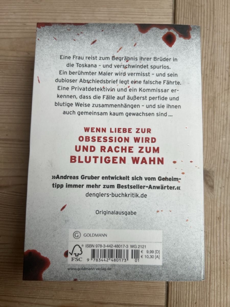 Libri: Herz Grab - Thriller von Andreas Gruber – Usato da Iseltwald venduto da Waldisch 1
