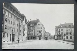 Basel, Horburgerstrasse/ Warteck Bier/Fotokarte ca 1920
