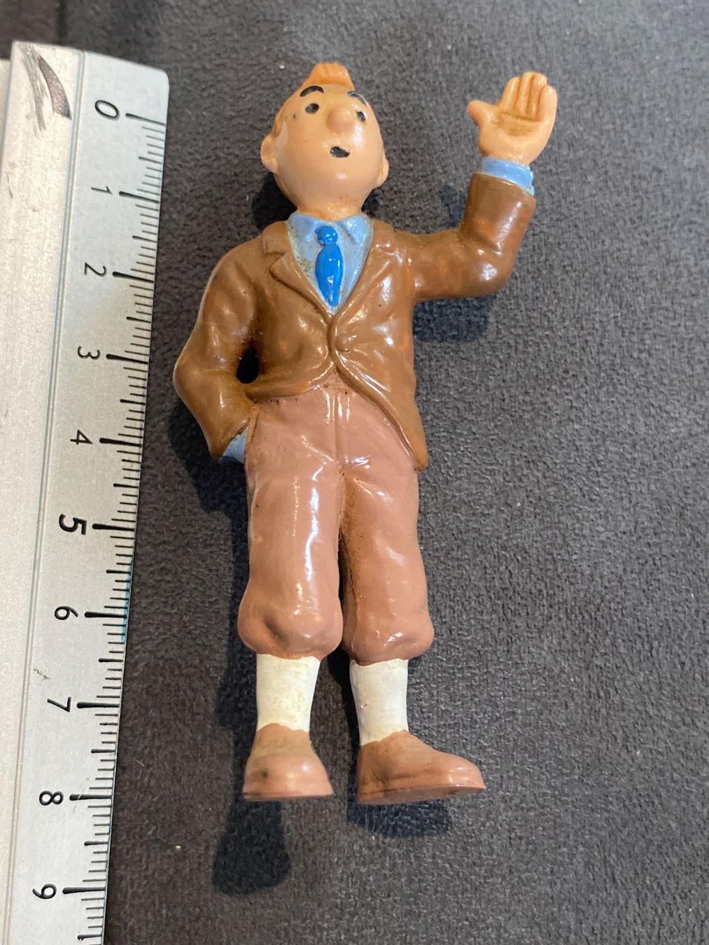 LOT DE 3 figurines TINTIN Plastoy Bully HERGE Moulinsart 1994 Vintage