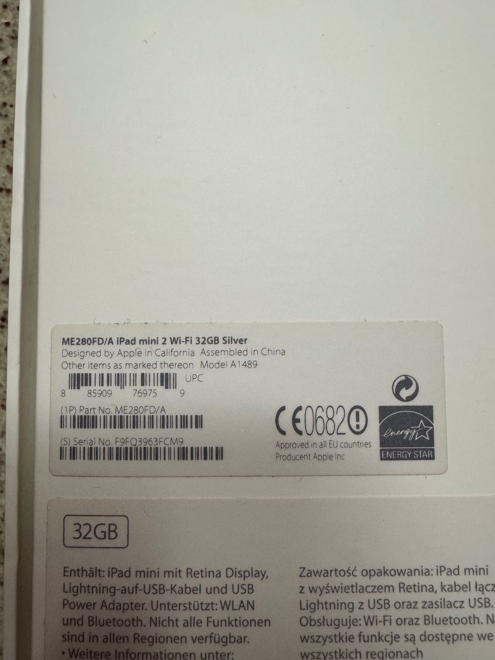 Apple Tablettes PC: Apple iPad mini 2 Wi-Fi 32 – D'occasion à Lyss par taw1009 1