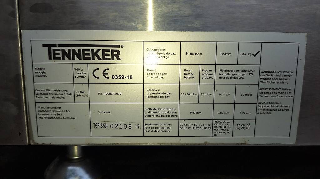 Griglie: Grill plancha complet Tenneker – Usato da Saxon venduto da dad_q89q 2