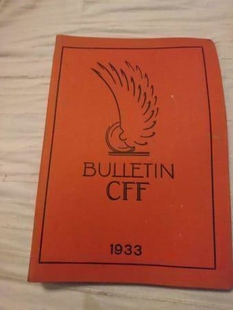 Libri: Bulletin CFF / Reliure de 1933 – Usato da Cortaillod venduto da signep