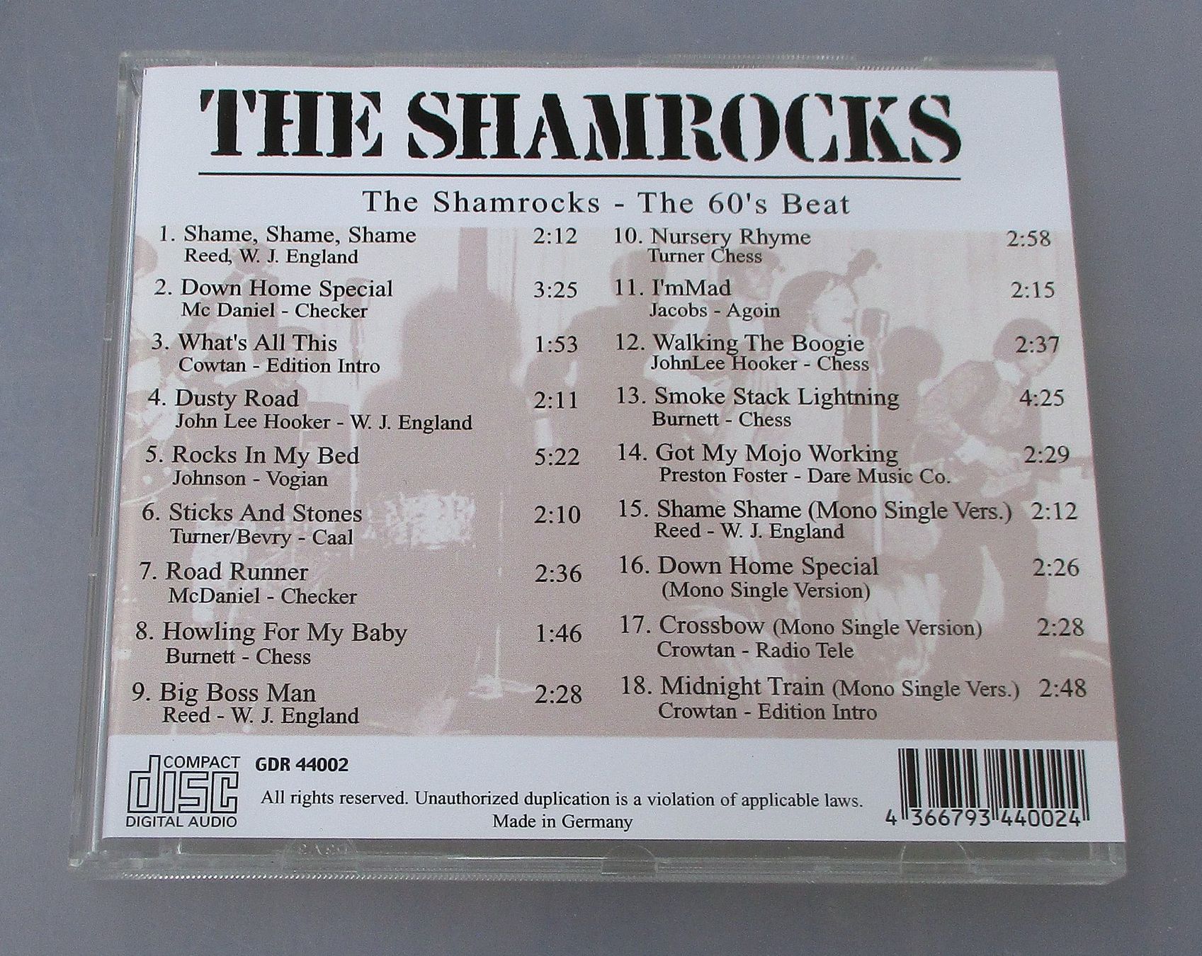 CD: THE SHAMROCKS - The 60's Beat – Usato da Wattwil venduto da Muriel11 1
