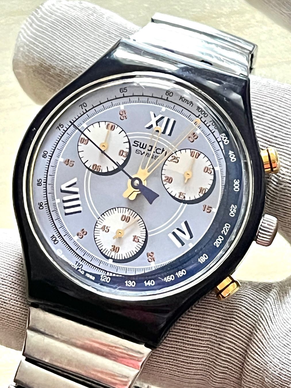 Swatch Orologi: Swatch Uhr Chronograph – Usato da Grenchen venduto da chththl 2