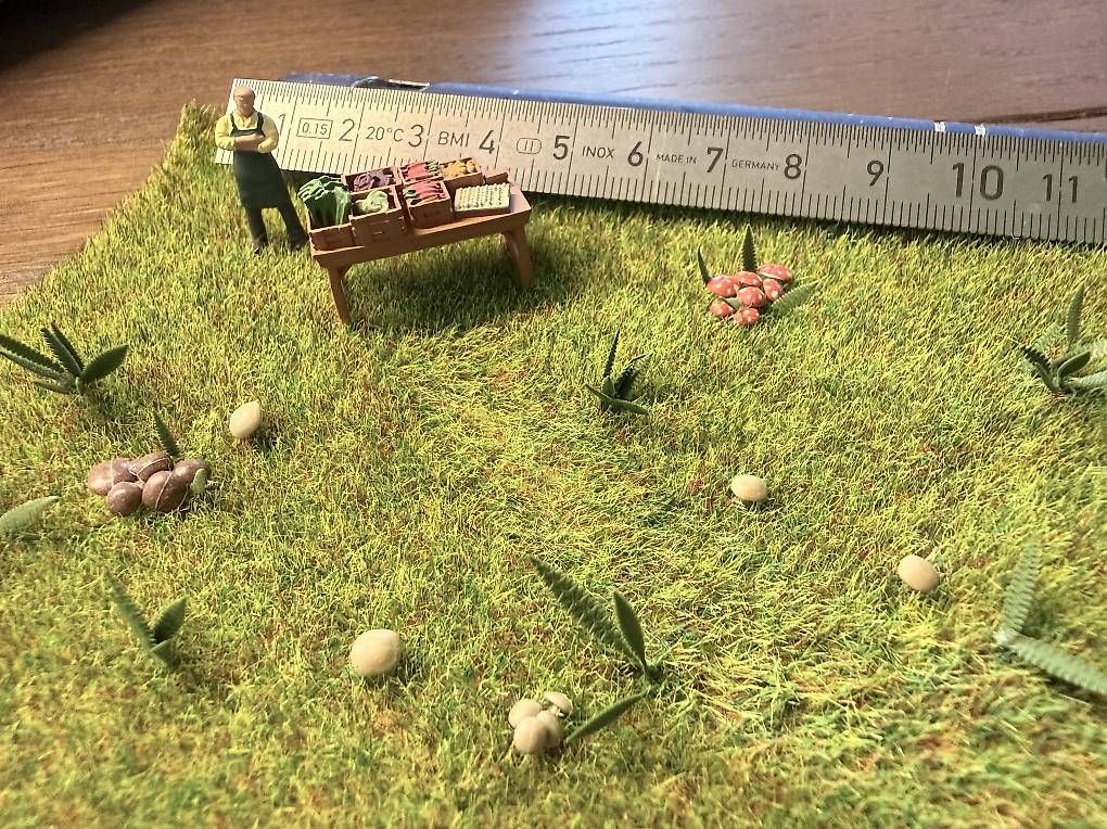 Modelleisenbahnen: Gemüse Stand mit Pilzen und Farn – Gebraucht aus Winterthur von Glionel 1