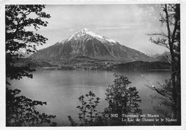 Thunersee (BE) Der Thunersee mit dem Niesen (2362 m) G