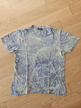T-Shirt SMOG REGULAR FIT grau gelb Grösse M