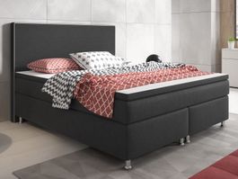 Boxspringbett 180x200 Anthrazit Hotelbett Doppelbett Bett