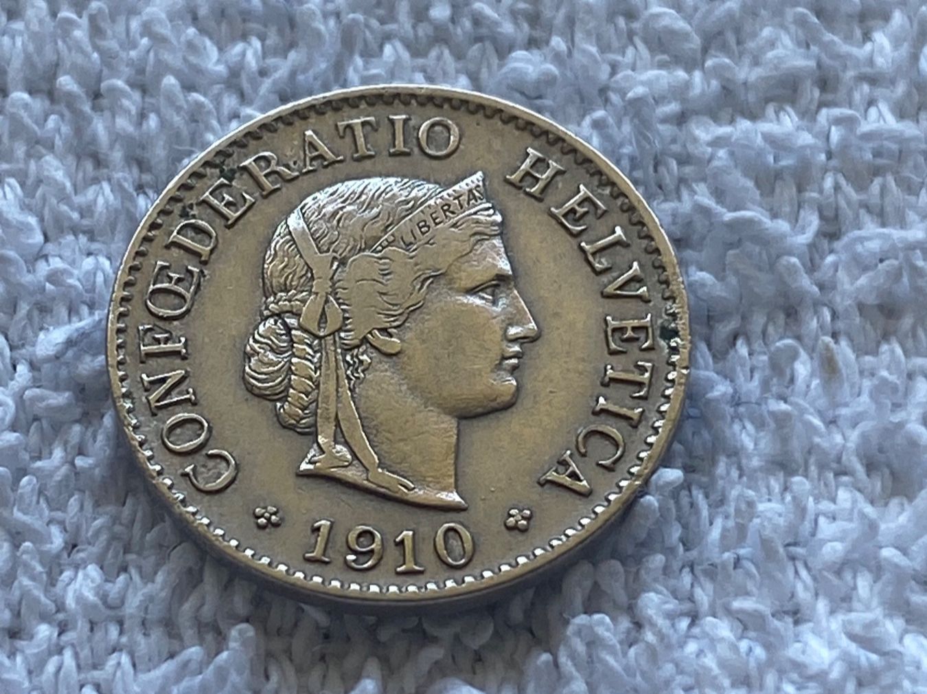 Tutti le monete: 5 centimes/rappen 1910 – Usato da Nyon venduto da Ilmi09