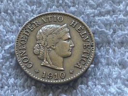 5 centimes/rappen 1910